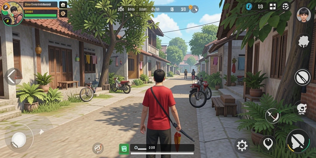 Screenshot F08 menampilkan suasana gameplay simulasi yang menarik.