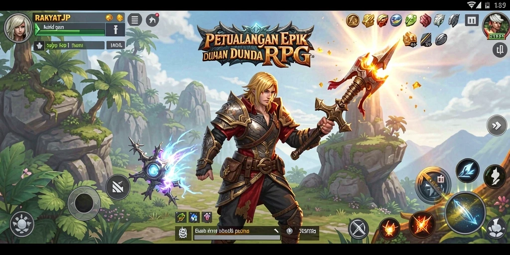 Tampilan gameplay RAKYATJP yang menarik dan seru.